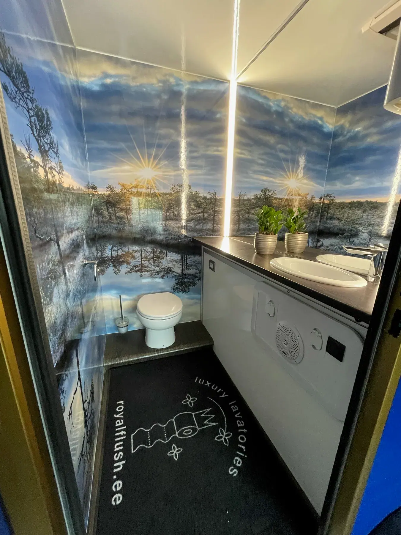 2-person restroom trailer